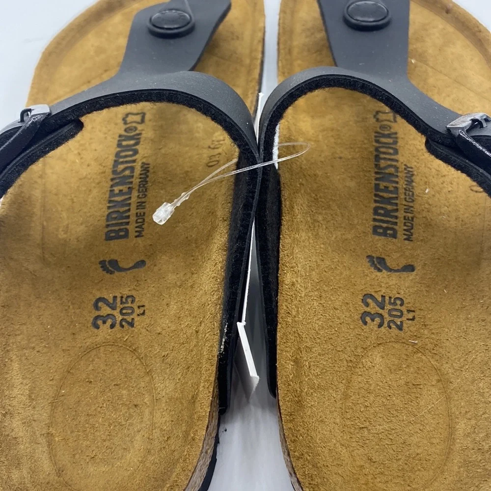 KIDS - Birkenstock‎ Kids Gizeh Black Thong Sandals